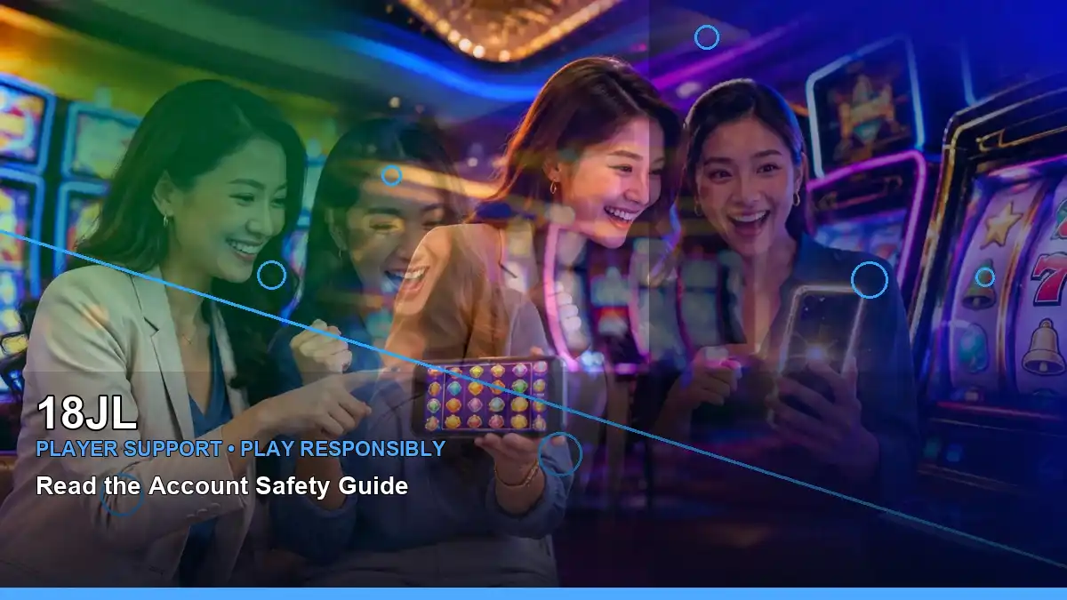 18JL joker poker information for Philippine players shown in a diagonal mobile casino app scene